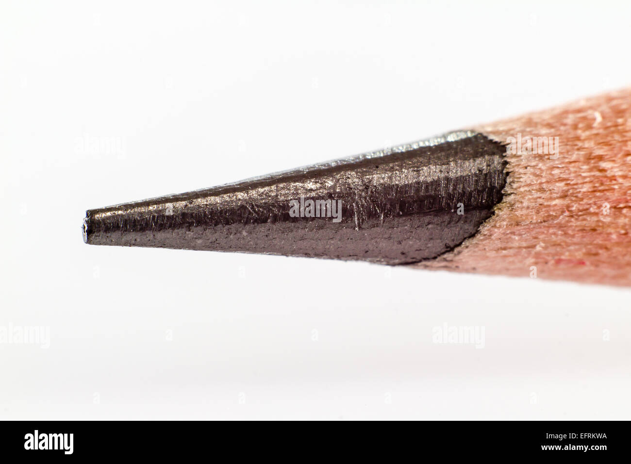 Una macro shot della punta di una matita. Foto Stock