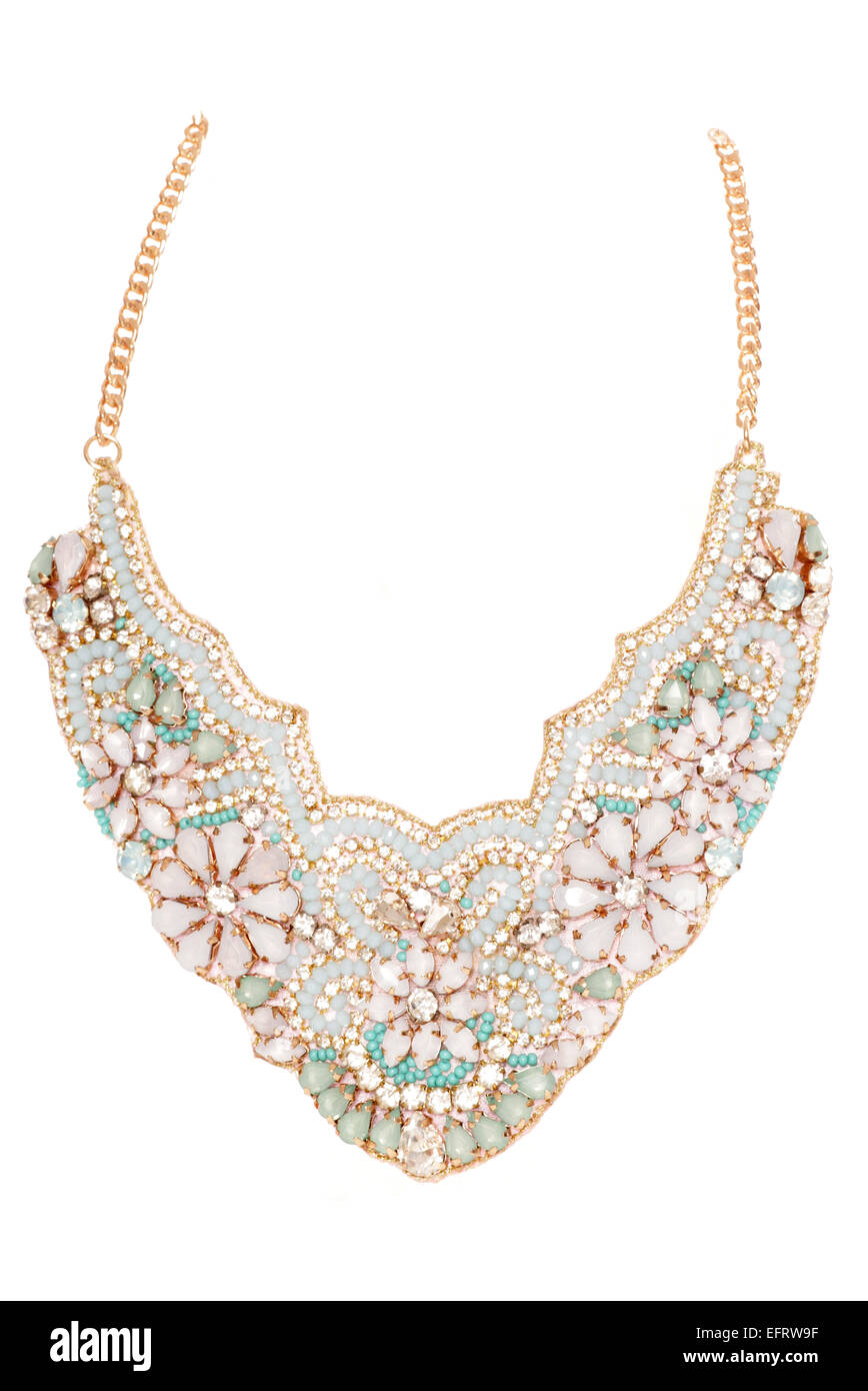 In stile vintage bigiotteria collana intaglio Foto Stock