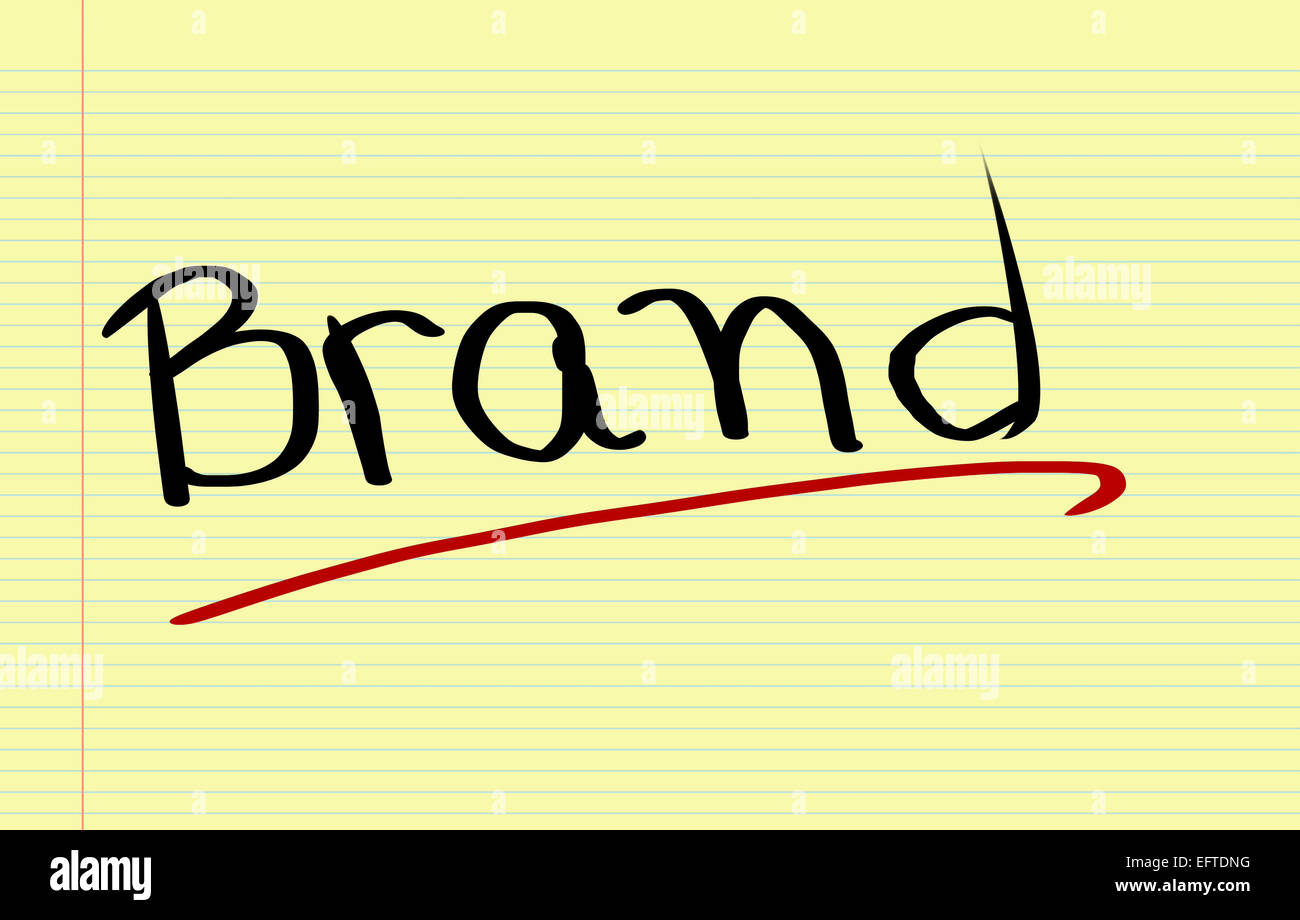 Concetto di marca Foto Stock