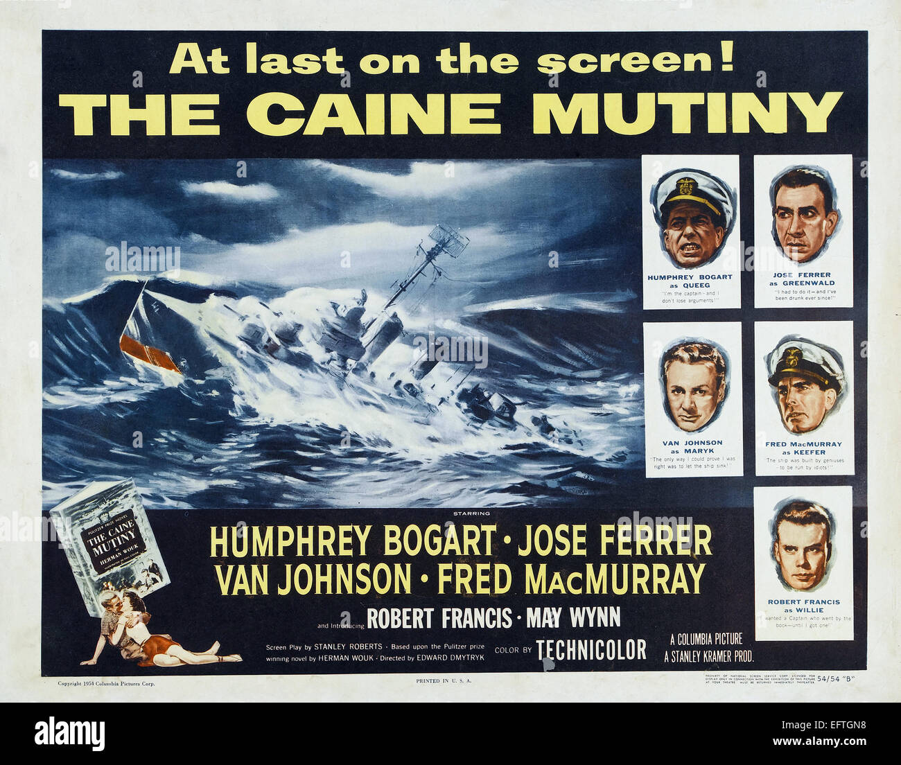 Il Caine Mutiny - poster del filmato Foto Stock