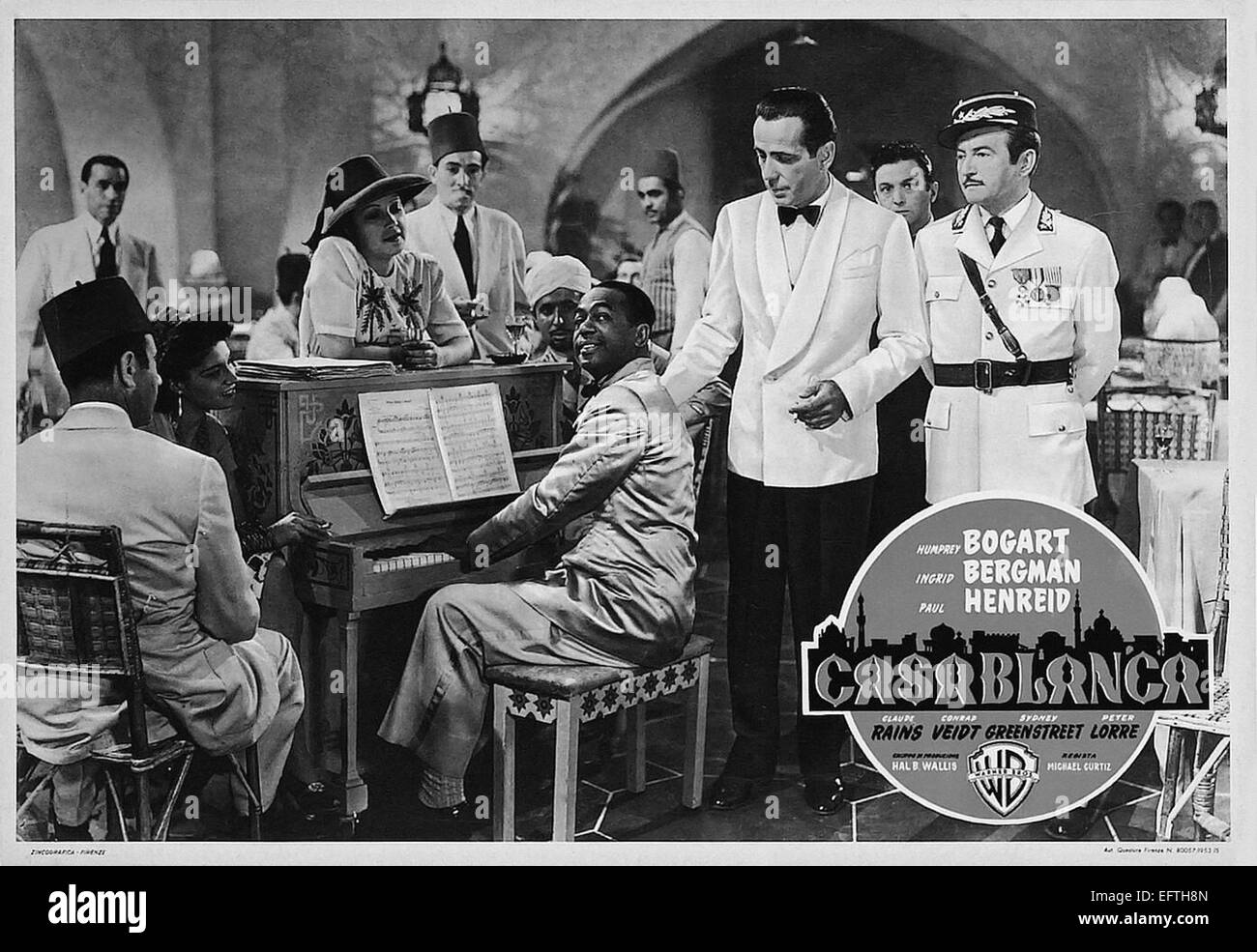 Casablanca - poster del filmato Foto Stock