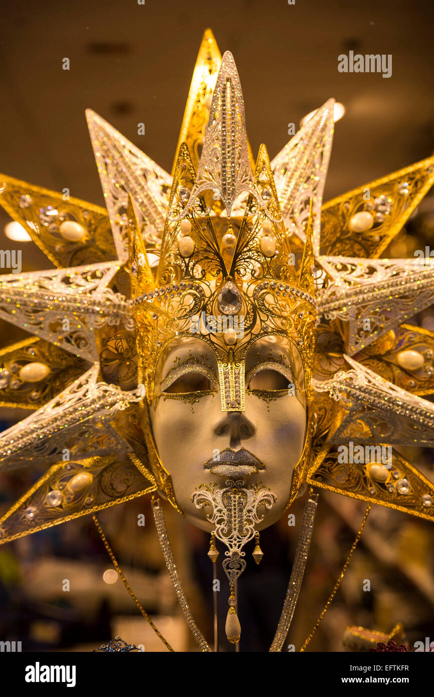 Carnevale veneziano mask Foto Stock