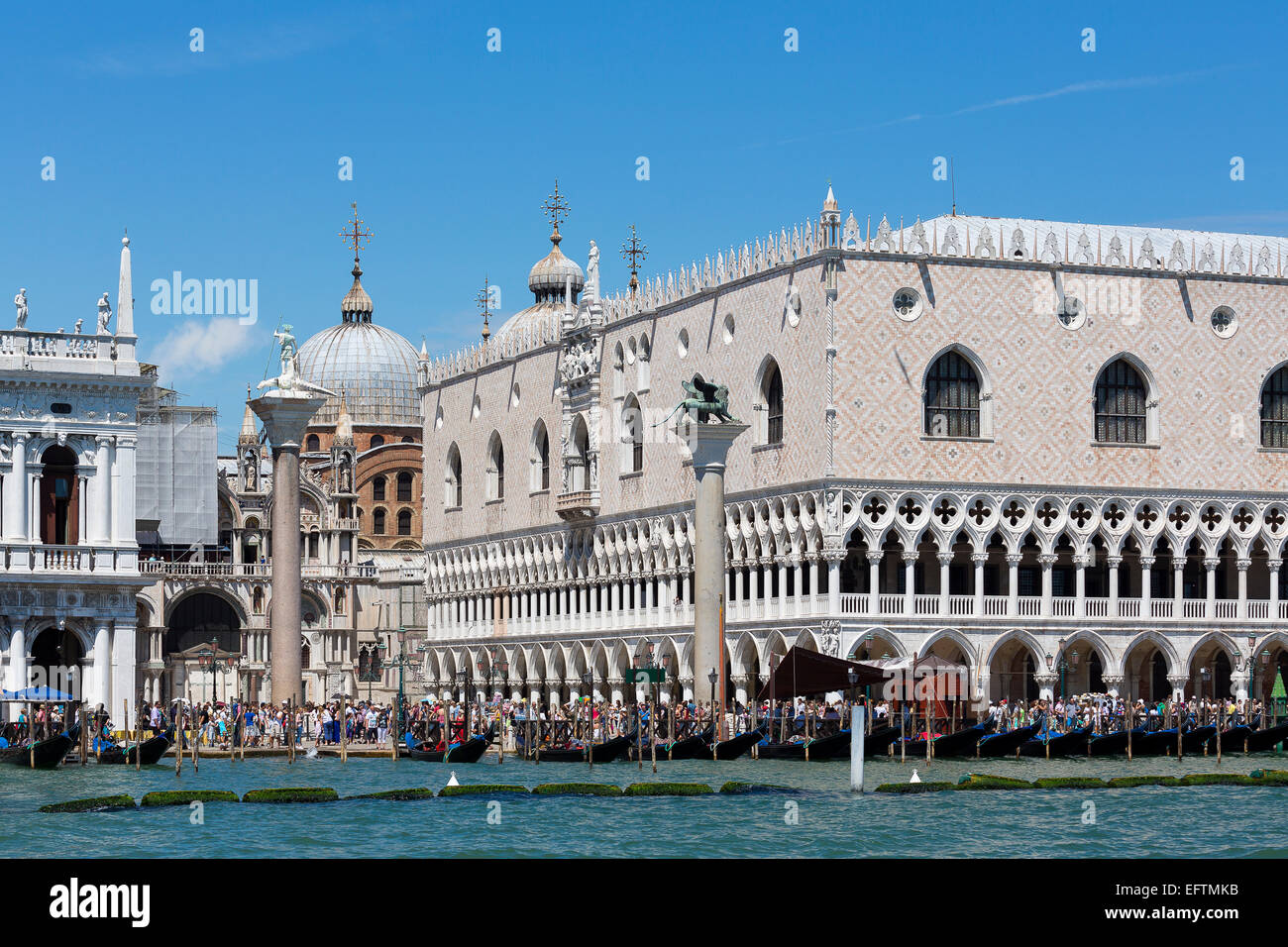 Piazza San Marco. Palazzo Ducale. Venezia, Italia. Foto Stock