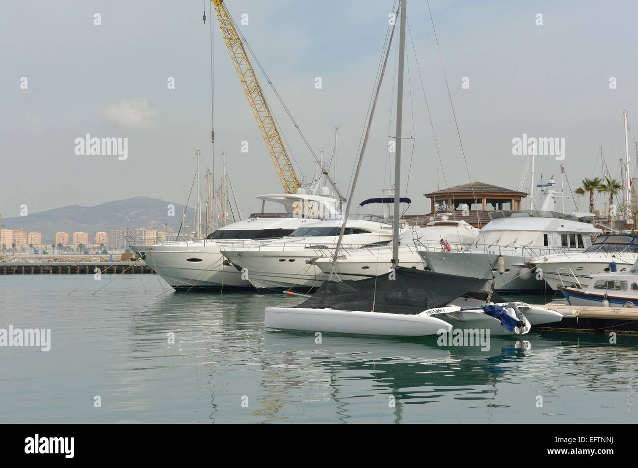 Il Marina Bay Ocean Village area britannica di Gibilterra Foto Stock