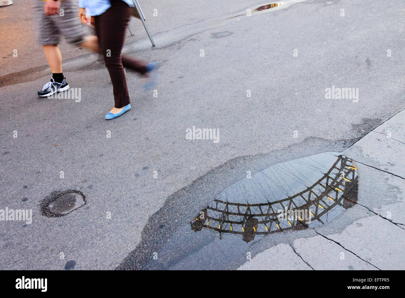 Wiener Riesenrad al parco di divertimenti Prater in Leopoldstadt, Vienna, Austria Foto Stock