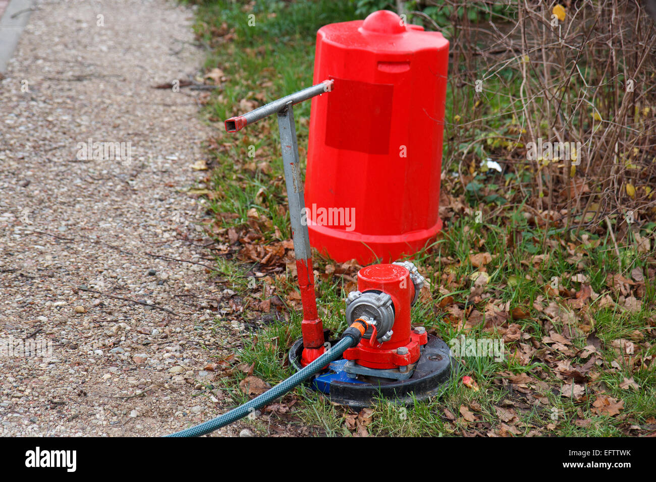 Incompiuta idrante di fuoco Foto Stock