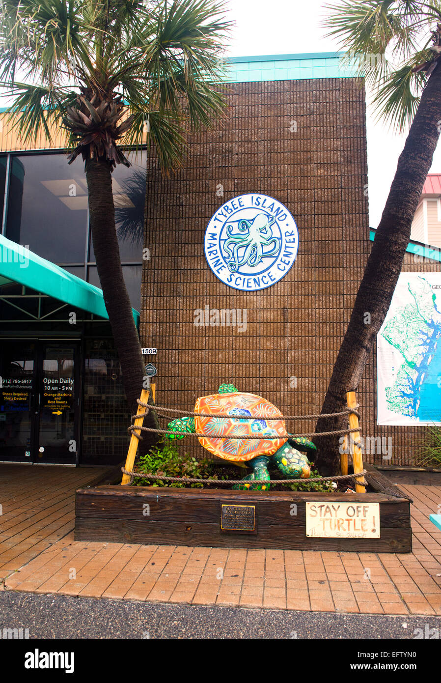 Tybee Island Georgia Marine Science Center Foto Stock