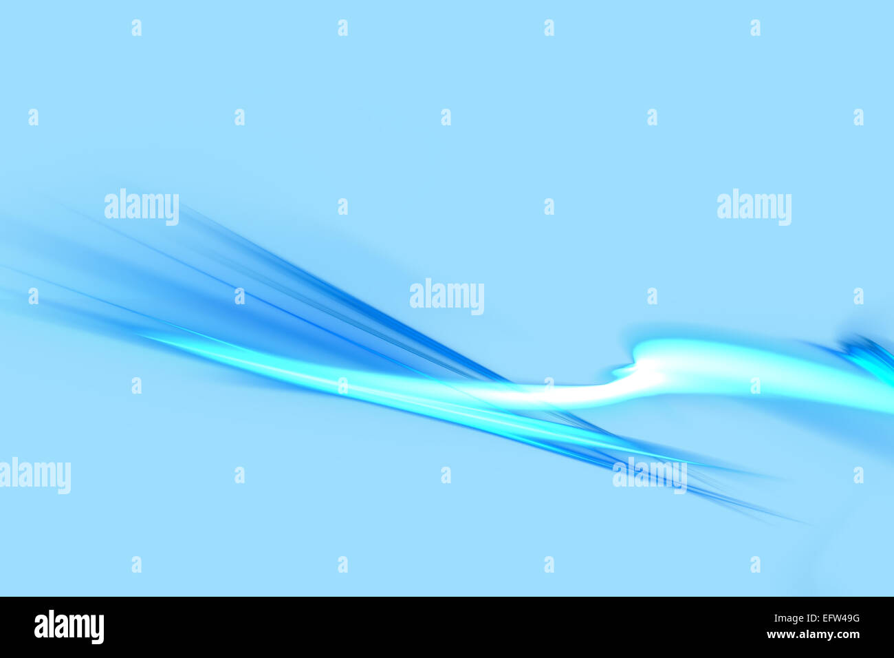 Blu astratto di Fractal Foto Stock