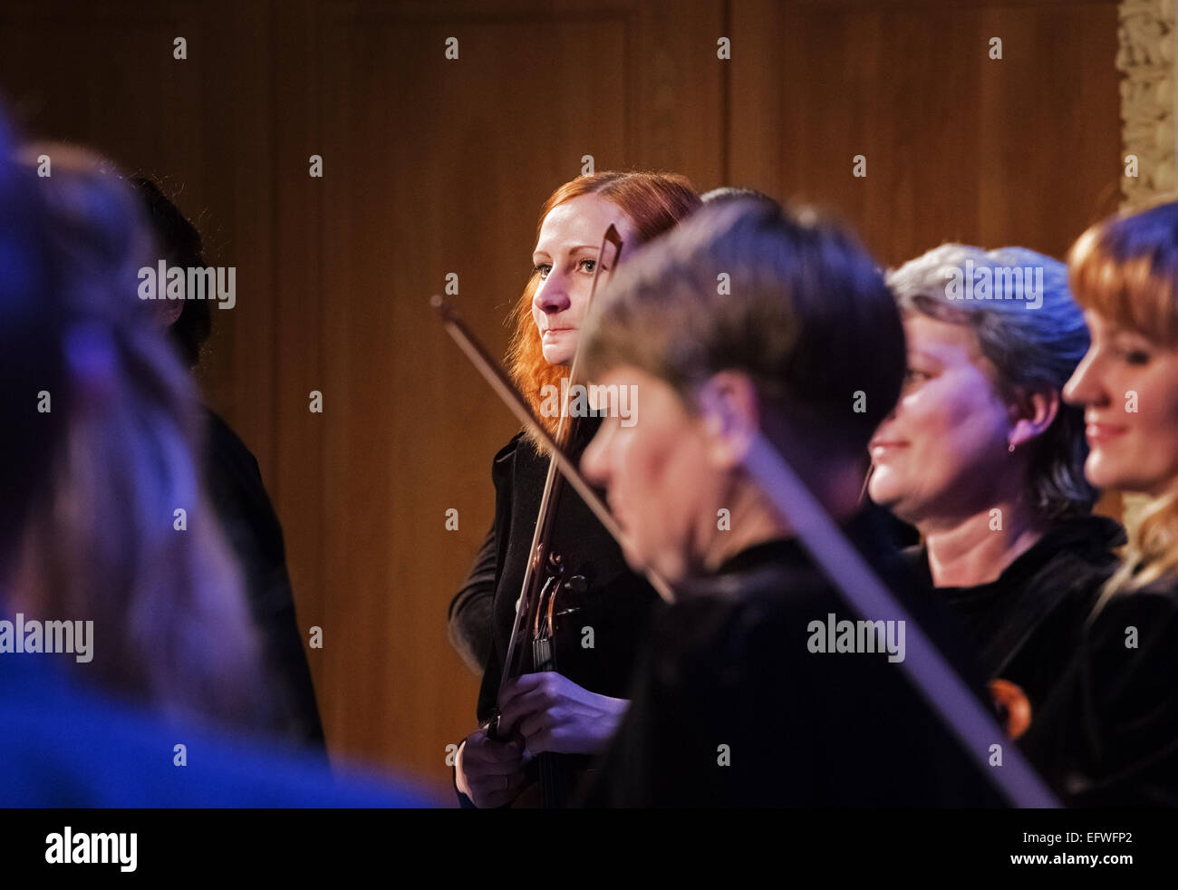 Musicisti di Vitebsk Orchestra Sinfonica. Foto Stock