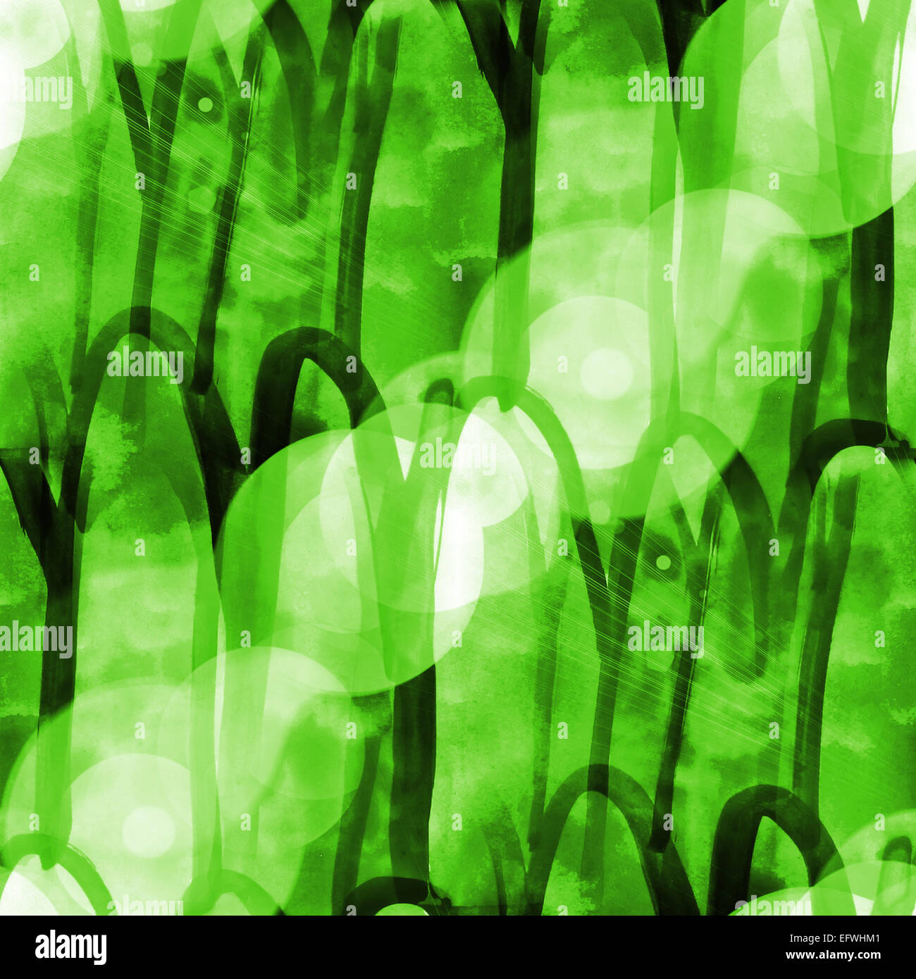 Bokeh art blue ornamento acquerello design art Foto Stock