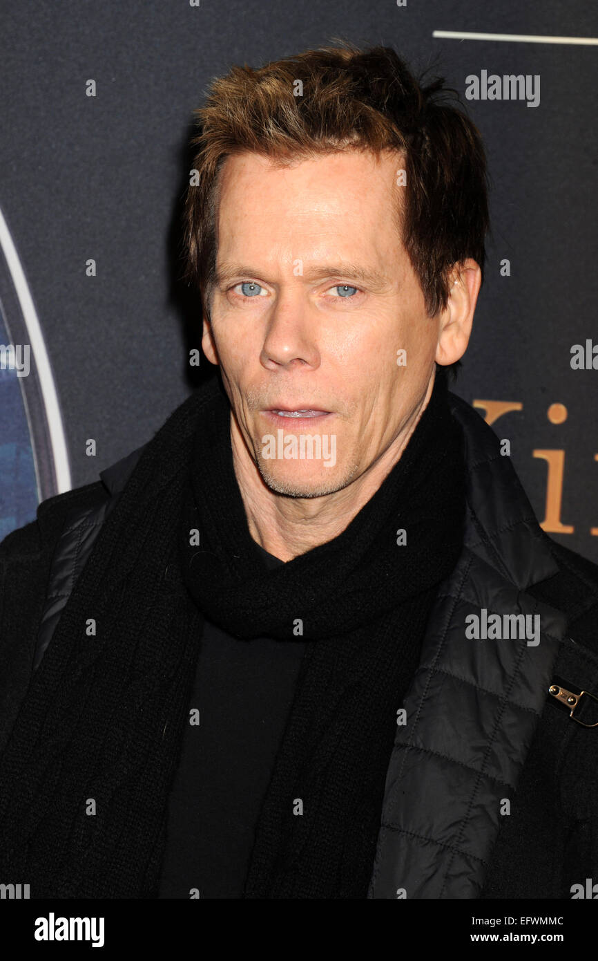 Kevin Bacon frequentando il 'Kingsman: il servizio segreto' New York premiere al teatro SVA il 9 febbraio 2015 in New York City/picture alliance Foto Stock