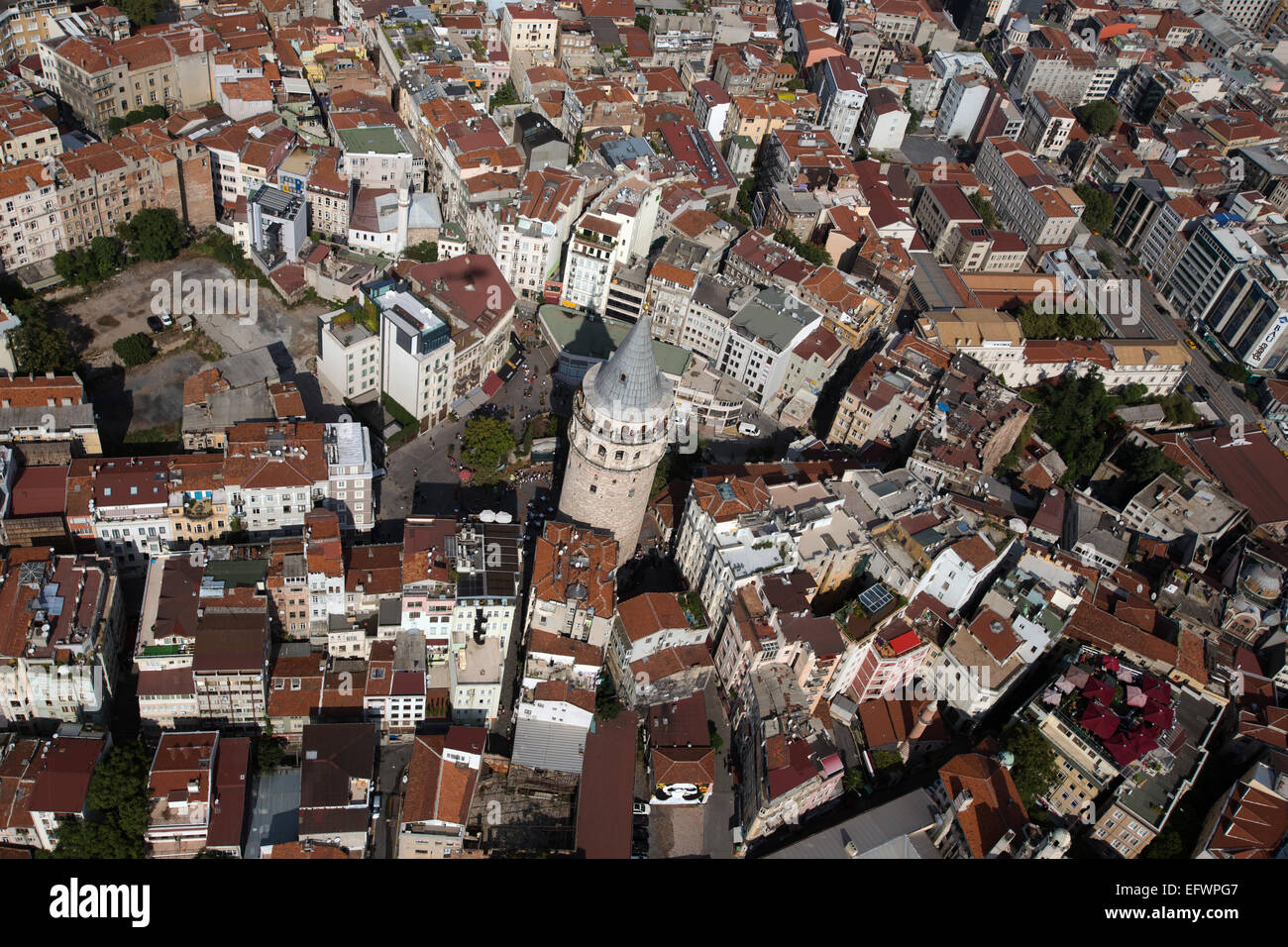 Vista aerea della Torre di Galata, Istanbul Turchia Foto Stock