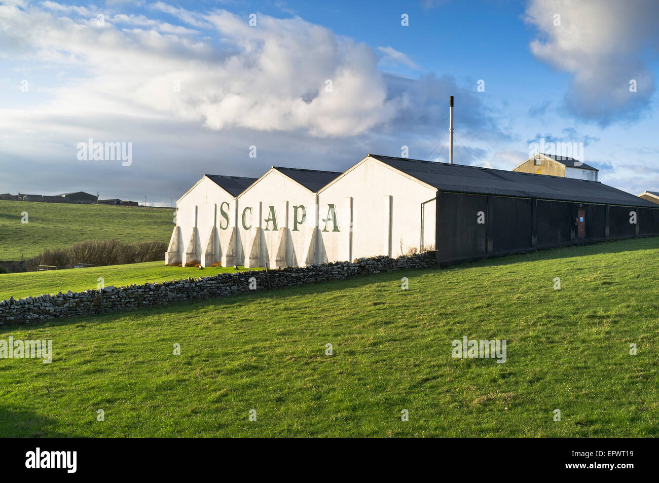 distilleria dh Scapa SCAPA ORKNEY distilleria scozzese di whisky costruzione scozia Foto Stock