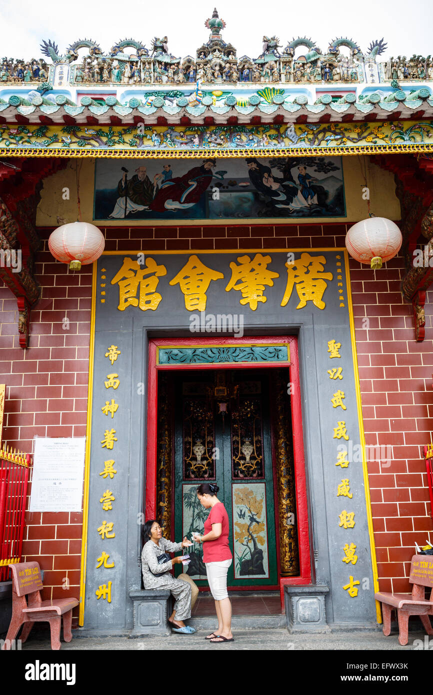 Le ONGS Tempio, Can Tho, Delta del Mekong, Vietnam Foto Stock