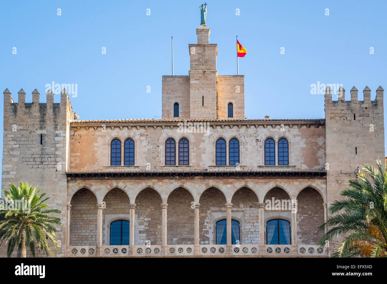 Palazzo De La Almudaina, Palma di Maiorca, isole Baleari, Spagna Foto Stock