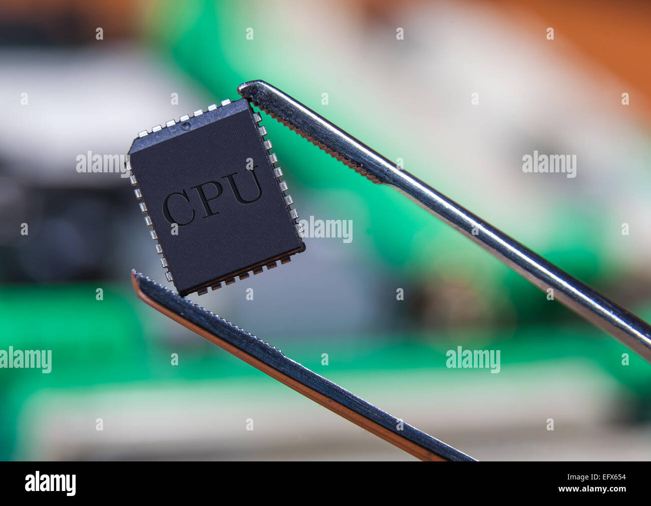 Processore per computer schede madri, sfondo elettronico Foto Stock