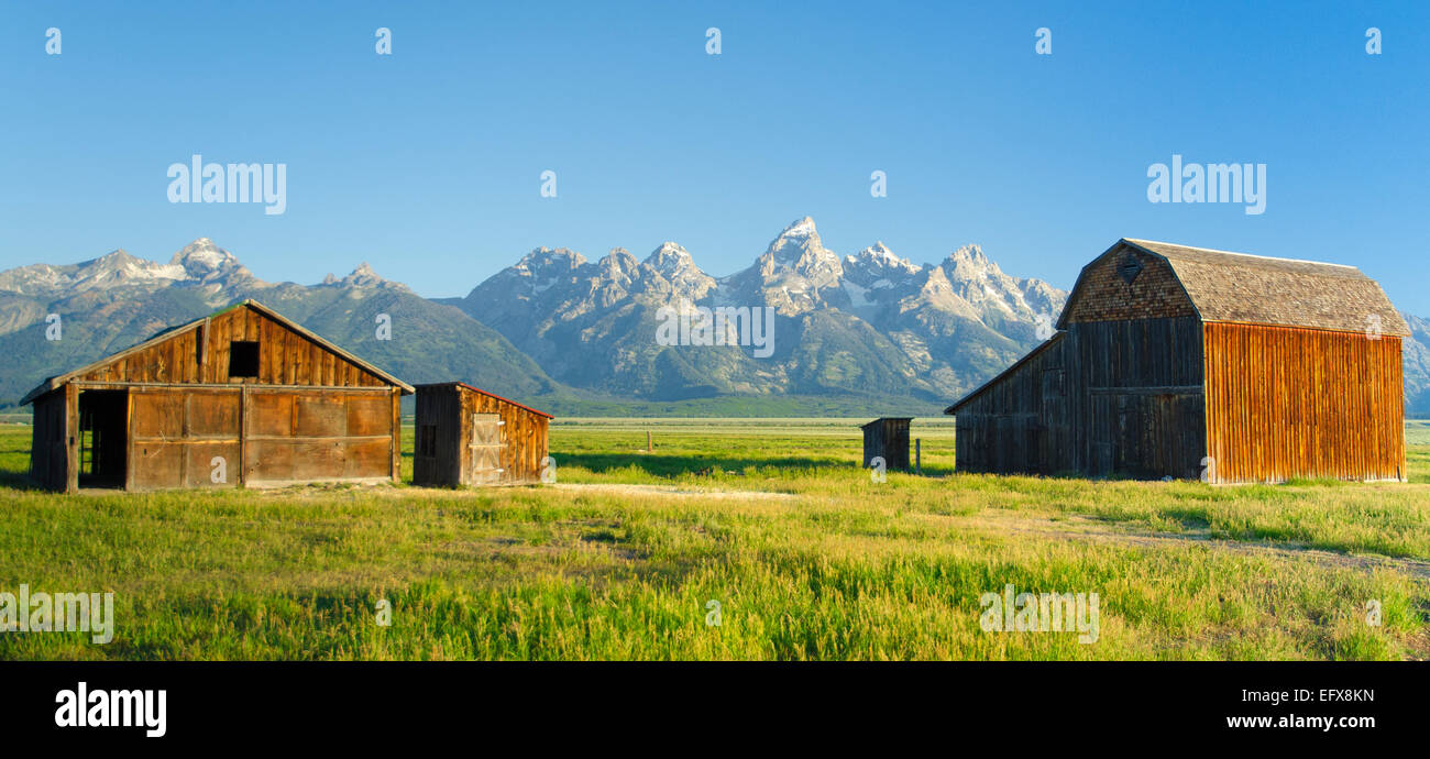 I vecchi fienili, Fila Mormone Foto Stock