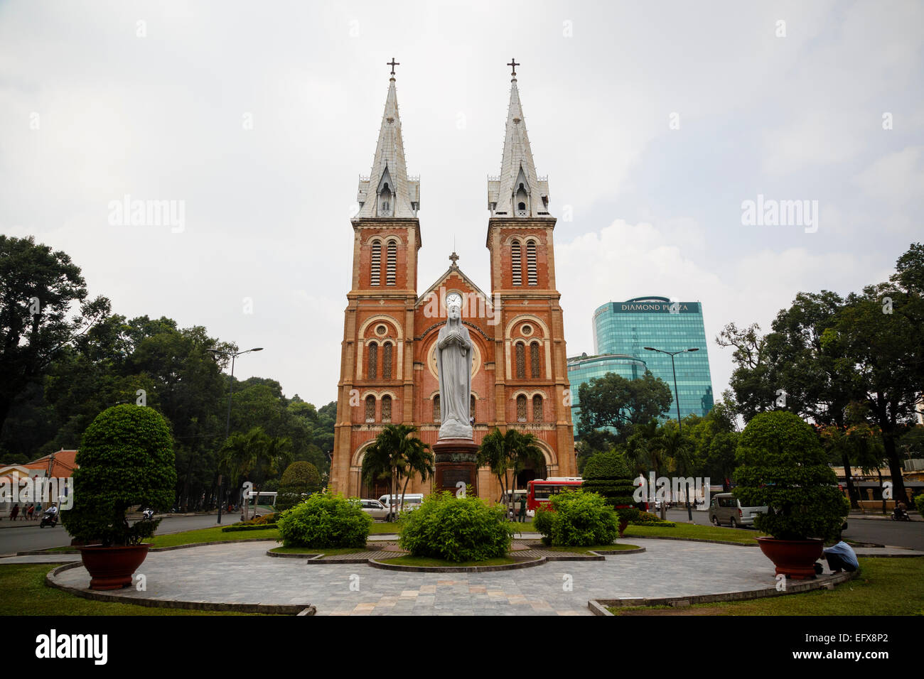 La cattedrale di Notre Dame, la città di Ho Chi Minh (Saigon), Vietnam. Foto Stock