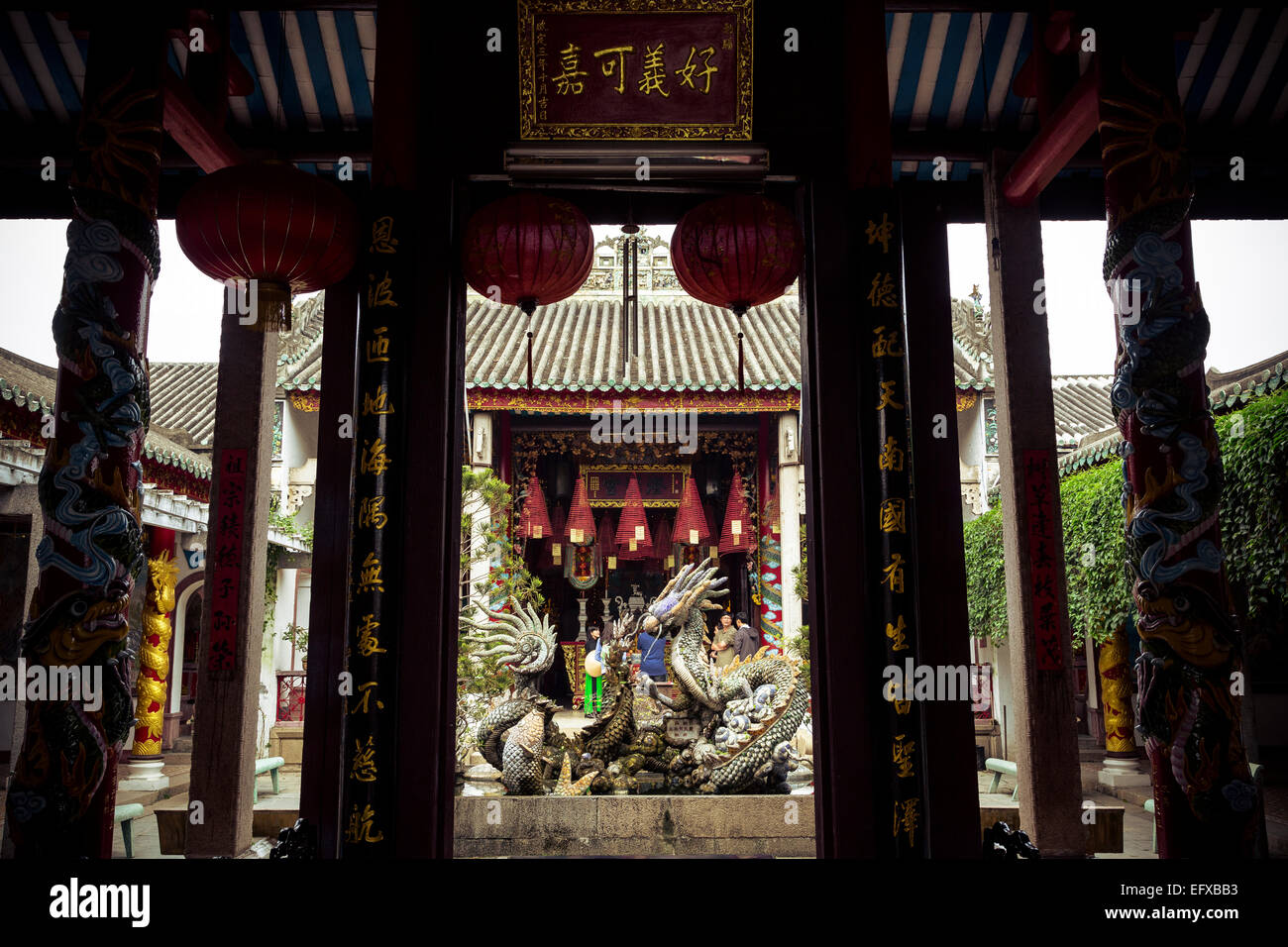 Il Cantonese Assembly Hall (Quang Trieu), Hoi An, Vietnam. Foto Stock