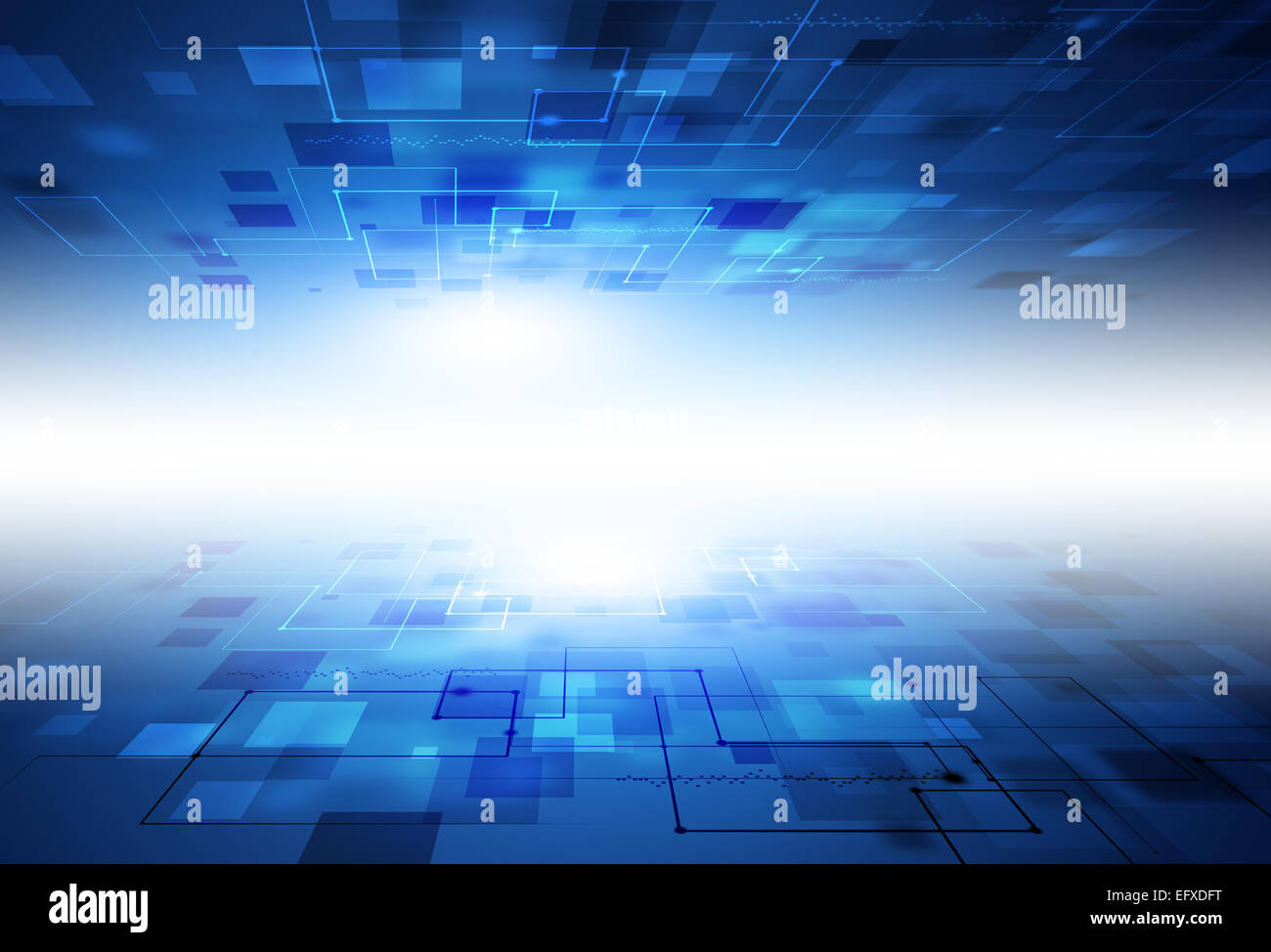 Abstract background aziendale con punti quadrati luci di linee Foto Stock