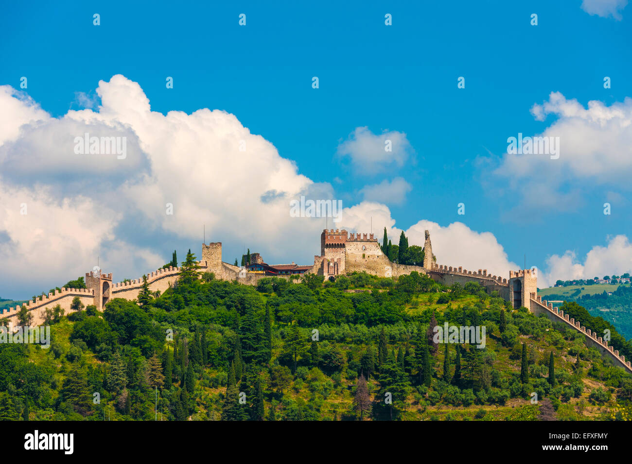 Marostica / Castello Superiore / Castello Superiore Foto Stock