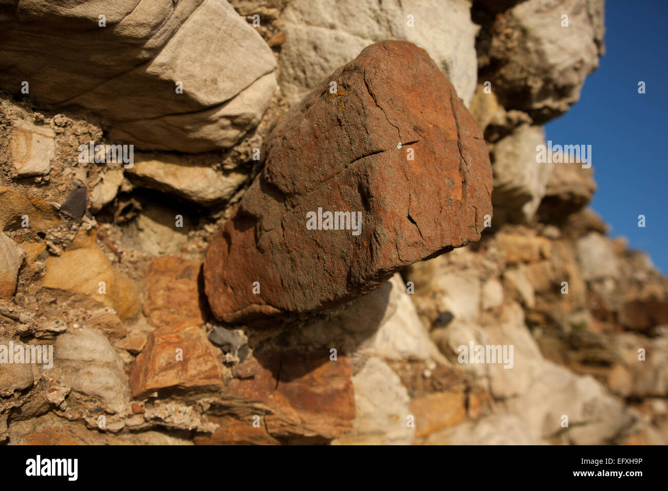 Dettaglio di pietra da vicino Foto Stock