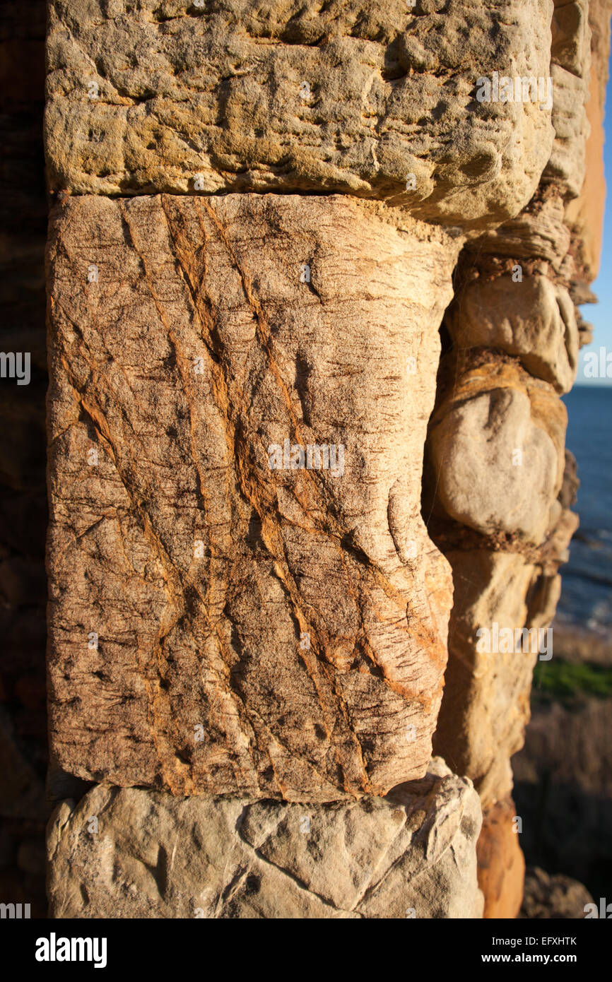 Dettaglio di pietra da vicino Foto Stock