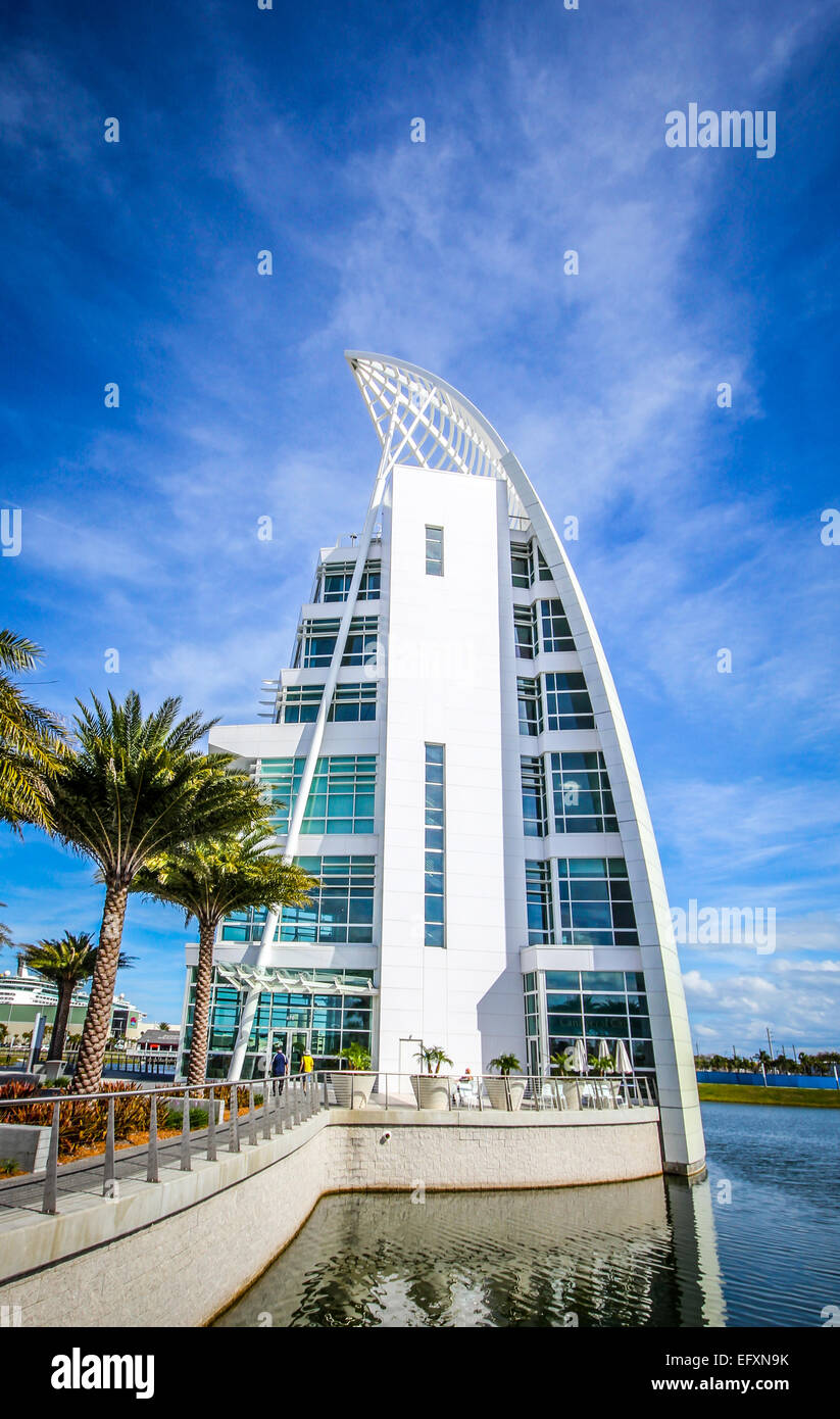 Torre di esplorazione di Cape Canaveral Florida Foto Stock