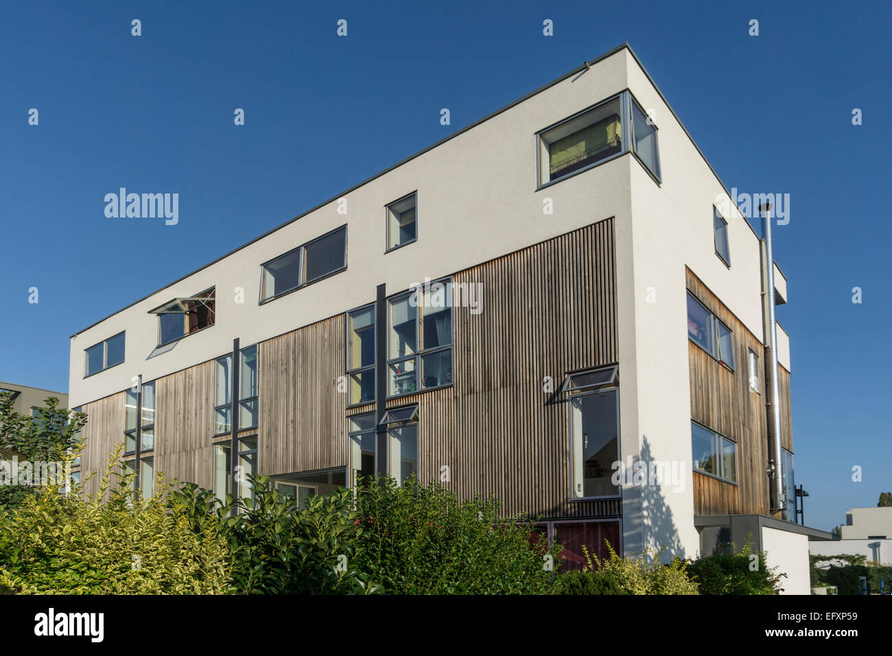Architettura moderna, Real Estate, Rummelsburger Bucht, Berlino, Germania Foto Stock