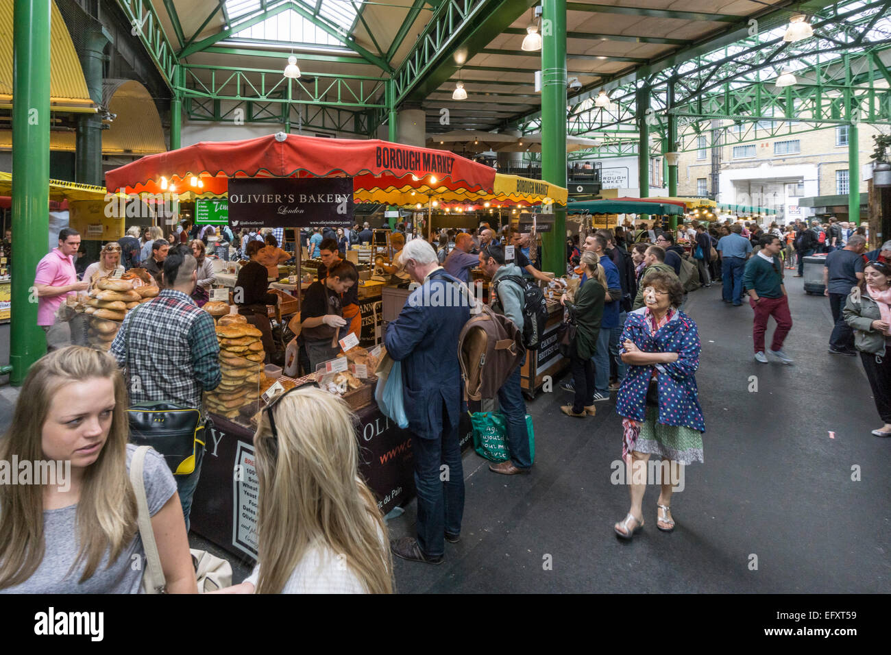 Distretto di mercato, pane, cucina gourmet, London Regno Unito Foto Stock