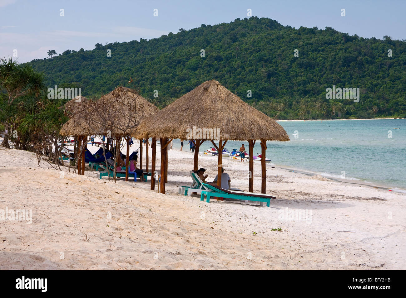 Bai Sao Beach, Pacific Beach nel sud dell'isola di Phu Quoc, Vietnam, Asia sud-orientale, Asia Foto Stock