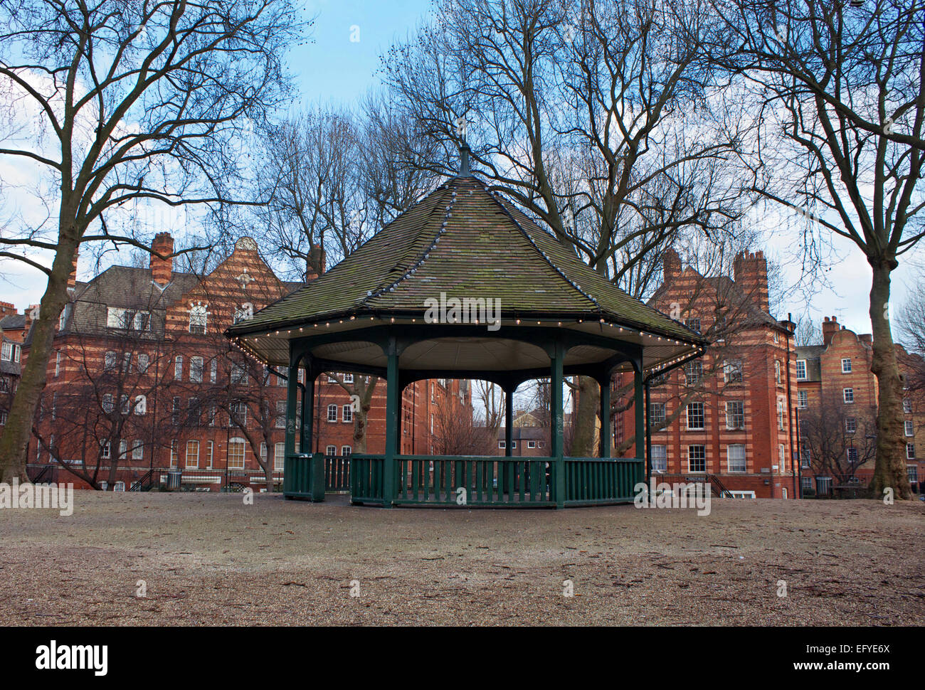 Bandstand in Arnold Circus a Londra, Inghilterra Foto Stock