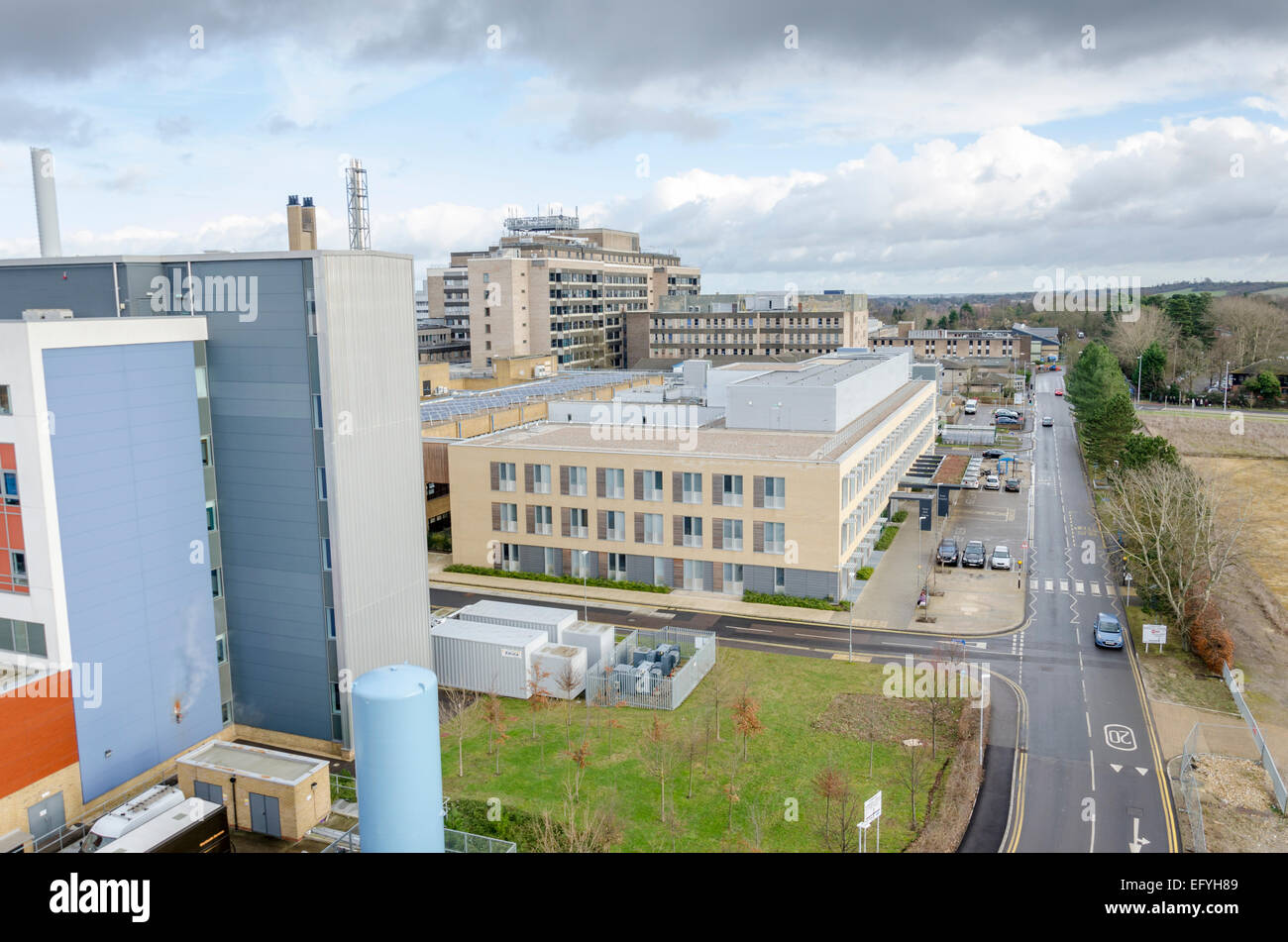 Ospedale di Addenbrooke sito Foto Stock