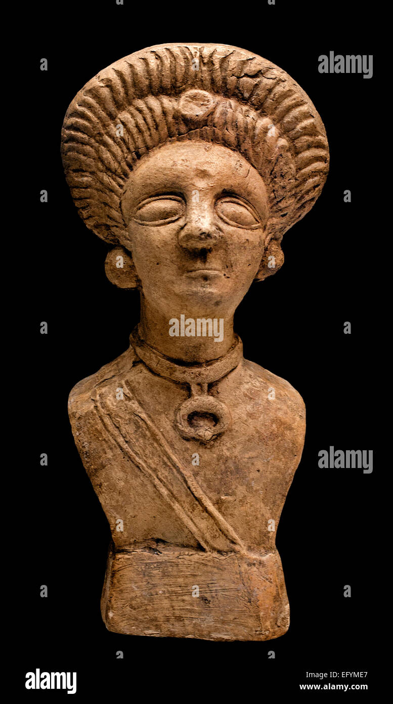Museo Romano Germanico del busto donna Colonia Germania ( Museo Römisch-Germanisches , Museo Romano-Germanico , patrimonio archeologico della città , area circostante , periodo Paleolitico fino al Medioevo , ) Foto Stock