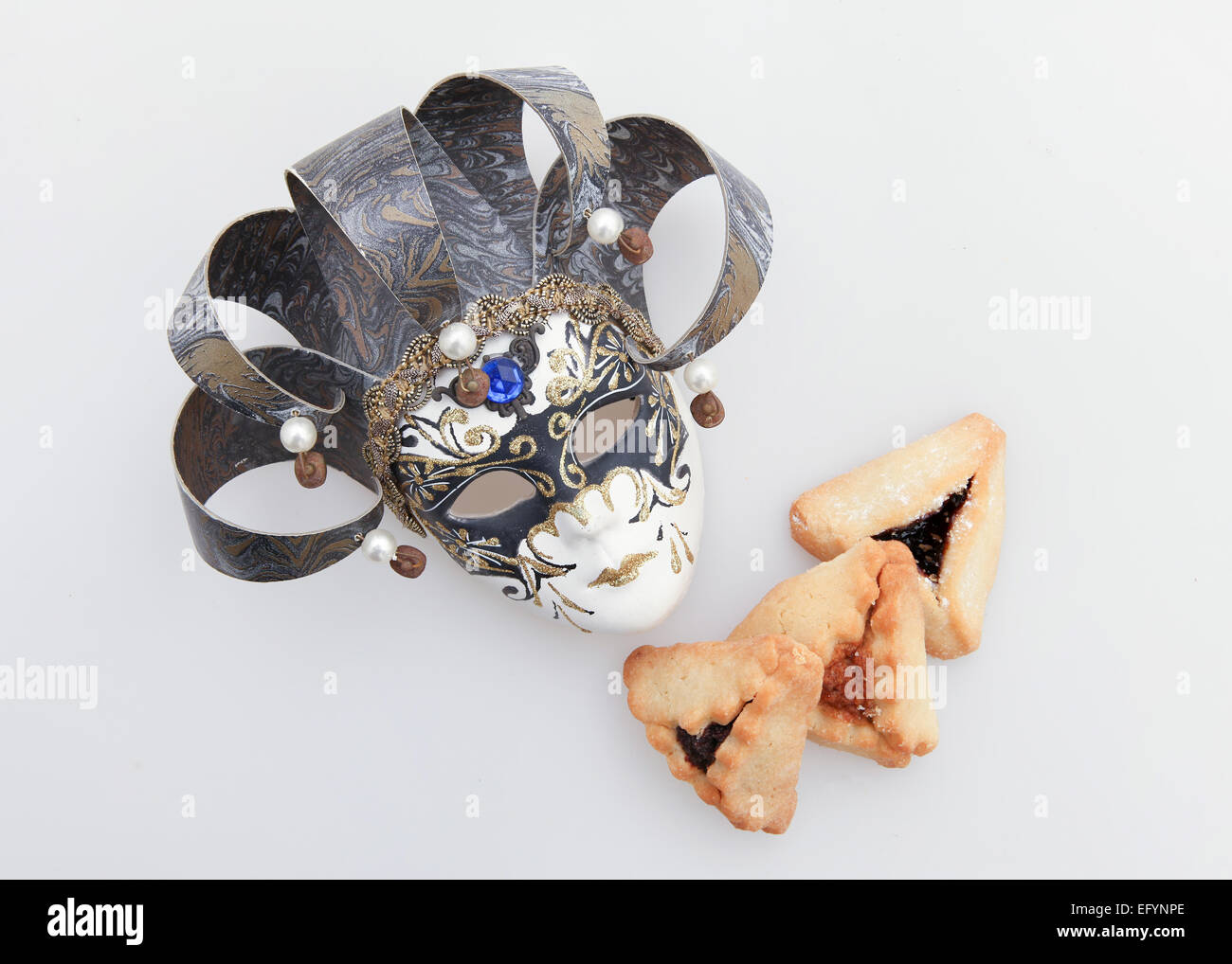 Tradizionale festa ebraica cibo - festa di Purim Hamantaschen Foto Stock