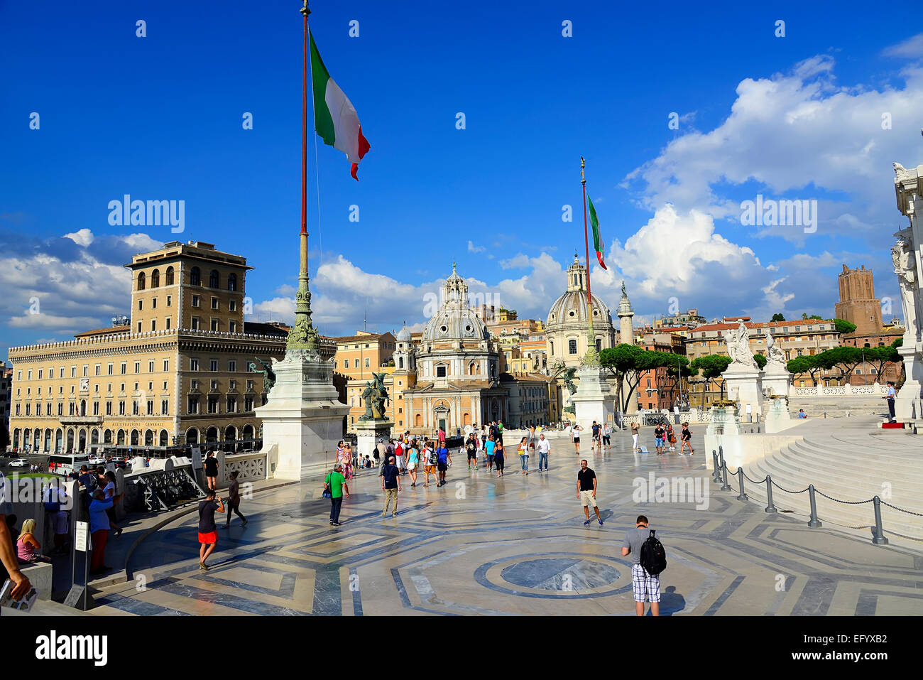 Victor Emmanuel Monument Roma Italia Europa UE Foto Stock