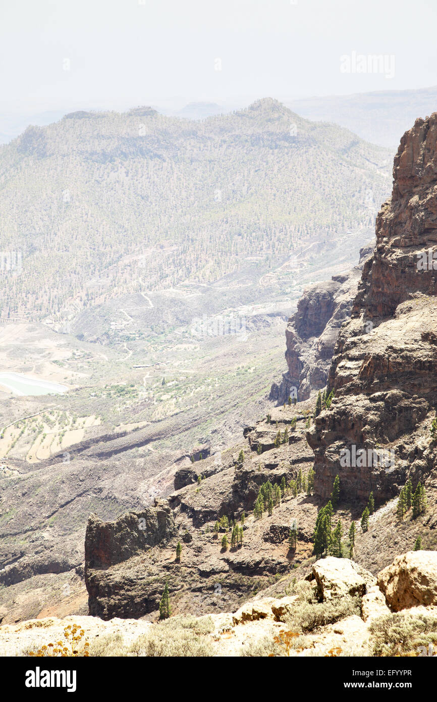 Montagne dell'isola di Gran Canaria Foto Stock