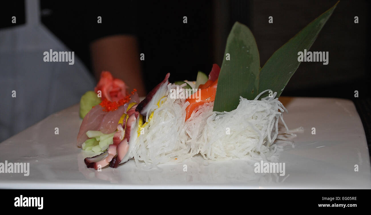 Sushi sorprendente piatto Foto Stock
