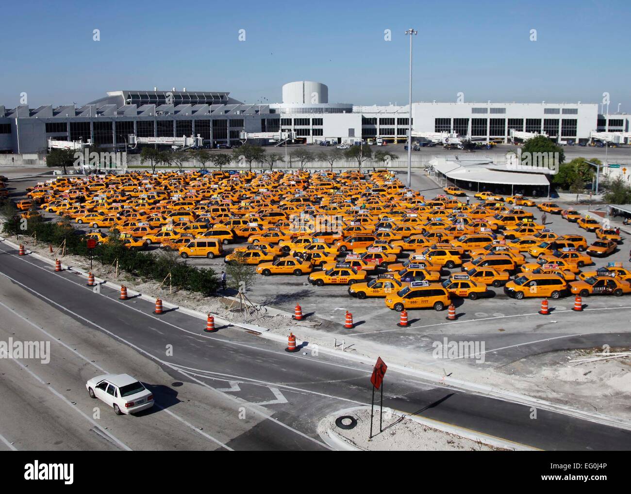 Stati Uniti d'America, Florida, Miami, Taxi dall aeroporto Foto Stock