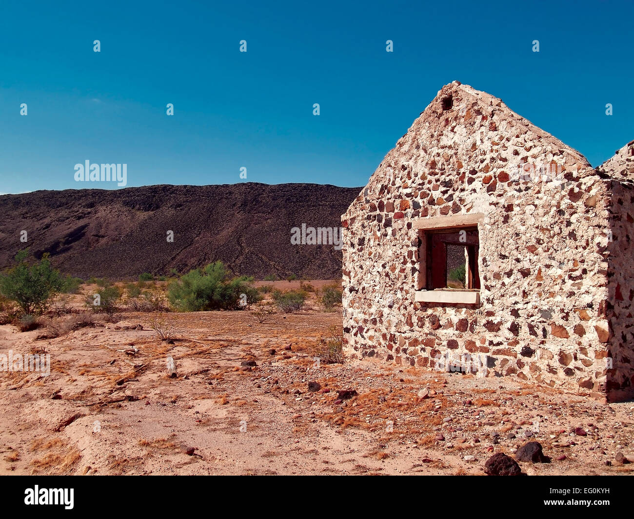 Stati Uniti d'America, Arizona, Agua Caliente, vecchia casa Foto Stock