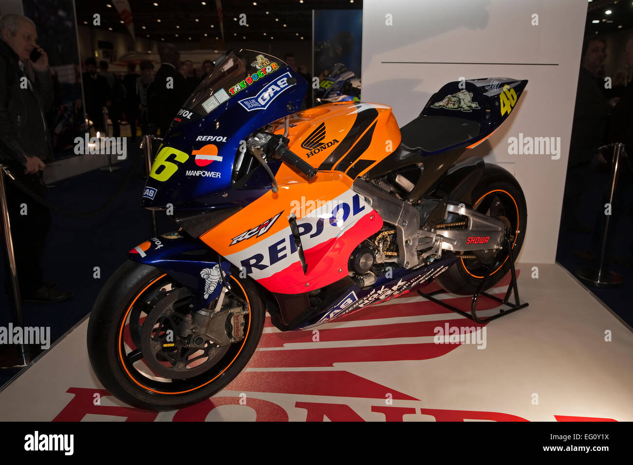 Honda in mostra a Carole Nash London show in moto a Excel di Londra. Foto Stock