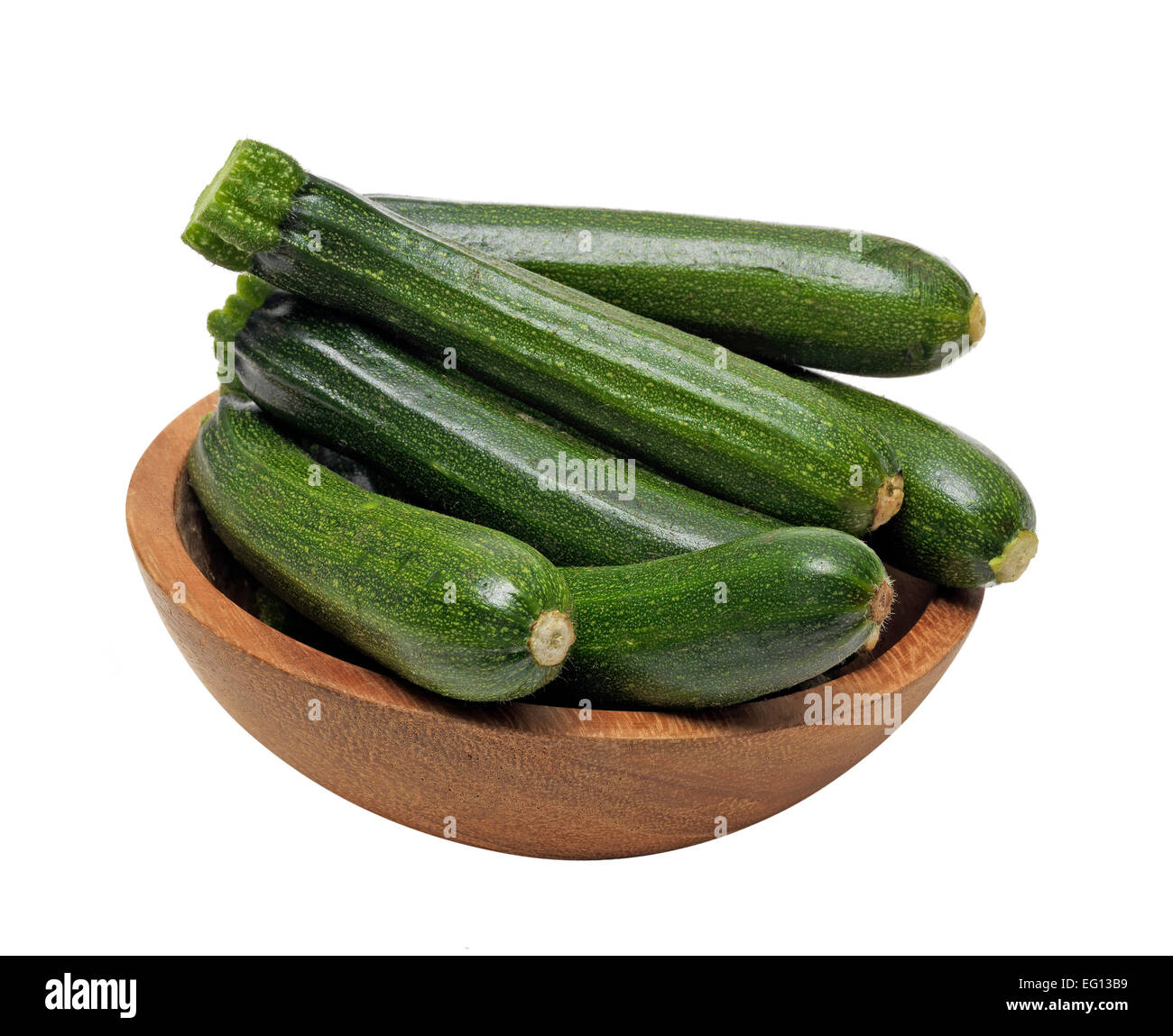 Le zucchine fresche isolato Foto Stock