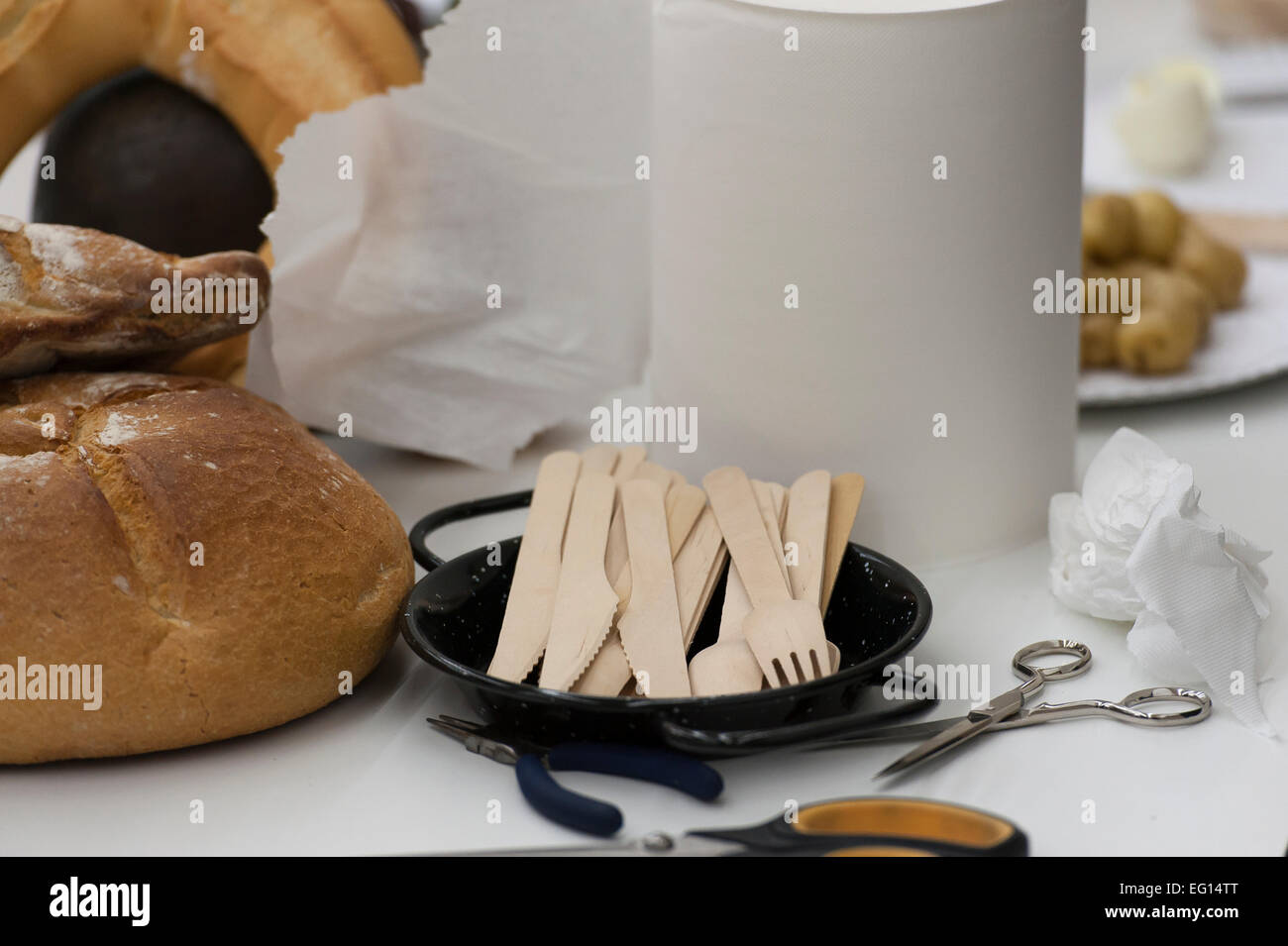 'Sombreros Comestibles' (commestibili cappelli) workshop, Gastrofestival 2015, Matadero Madrid, Madrid, Spagna, Europa. Foto Stock