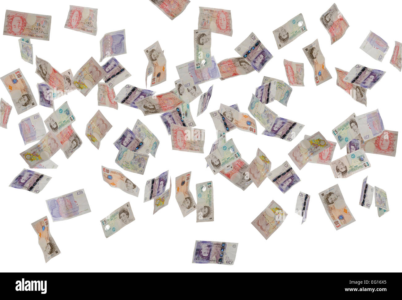 Concetto di immagine della banca britannica rileva la caduta Foto Stock