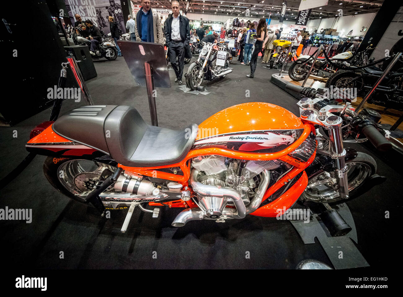 Febbraio 13, 2015 - il leggendario Harley-Davidson ha presentato le moto a Carole Nash moto mostra © Velar concedere/ZUMA filo/ZUMAPRESS.com/Alamy Live News Foto Stock