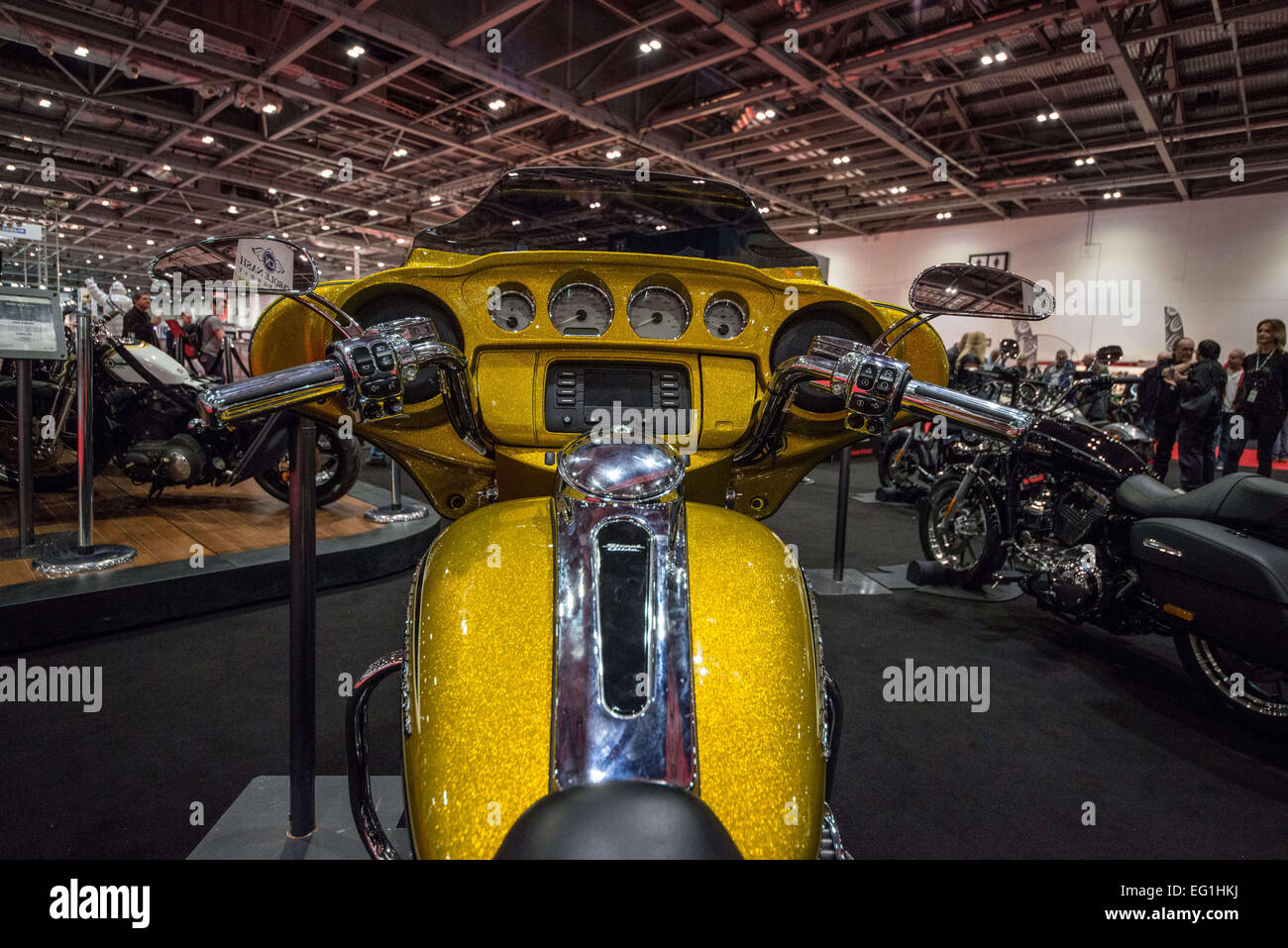 Febbraio 13, 2015 - il leggendario Harley-Davidson ha presentato le moto a Carole Nash moto mostra © Velar concedere/ZUMA filo/ZUMAPRESS.com/Alamy Live News Foto Stock