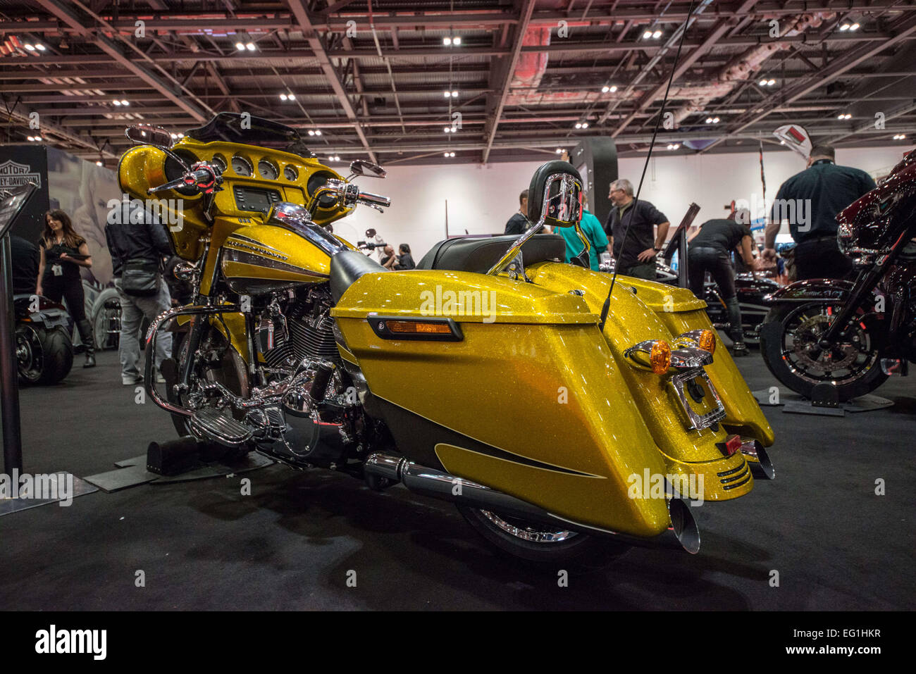 Febbraio 13, 2015 - il leggendario Harley-Davidson ha presentato le moto a Carole Nash moto mostra © Velar concedere/ZUMA filo/ZUMAPRESS.com/Alamy Live News Foto Stock