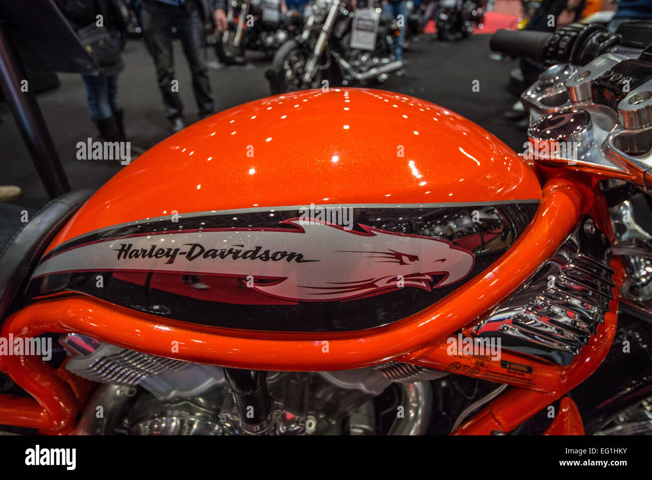 Febbraio 13, 2015 - il leggendario Harley-Davidson ha presentato le moto a Carole Nash moto mostra © Velar concedere/ZUMA filo/ZUMAPRESS.com/Alamy Live News Foto Stock