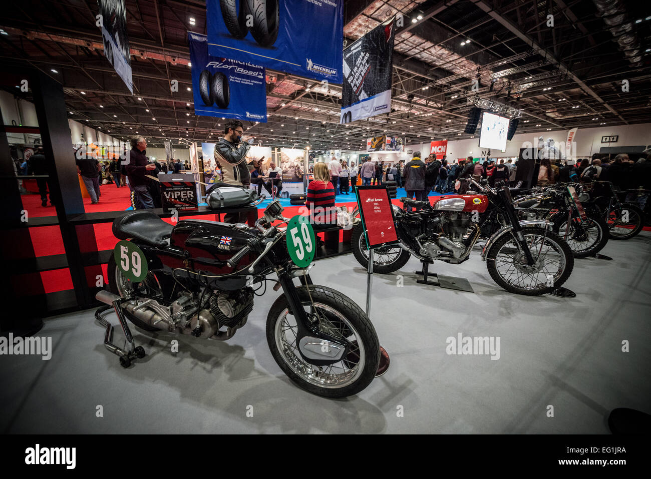 Il Carole Nash MCN London Motorcycle Show Foto Stock