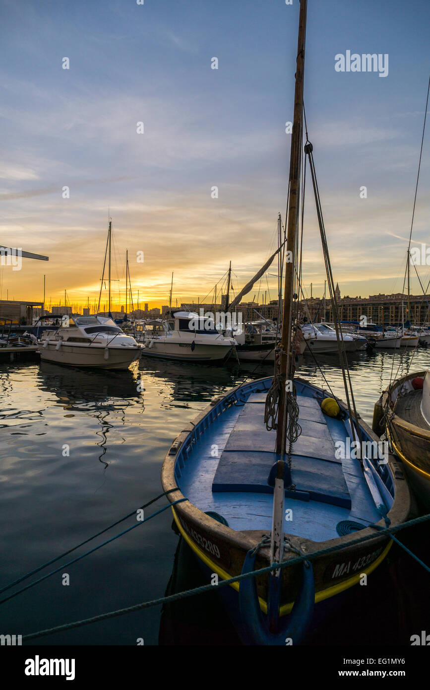 Marina di Marsiglia Foto Stock